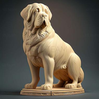 3D model Central Asian Shepherd dog (STL)